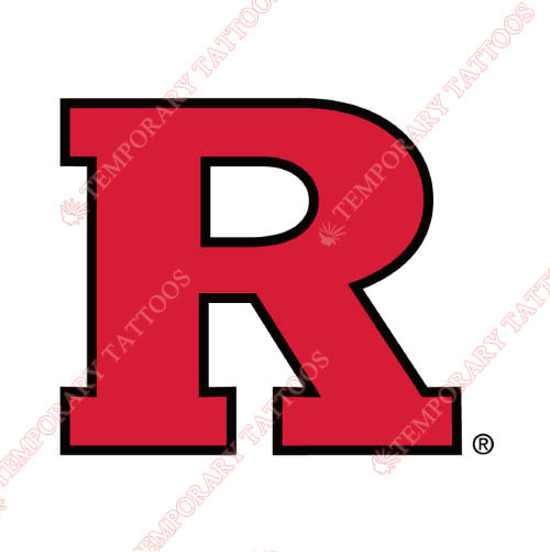 Rutgers Scarlet Knights Customize Temporary Tattoos Stickers NO.6045